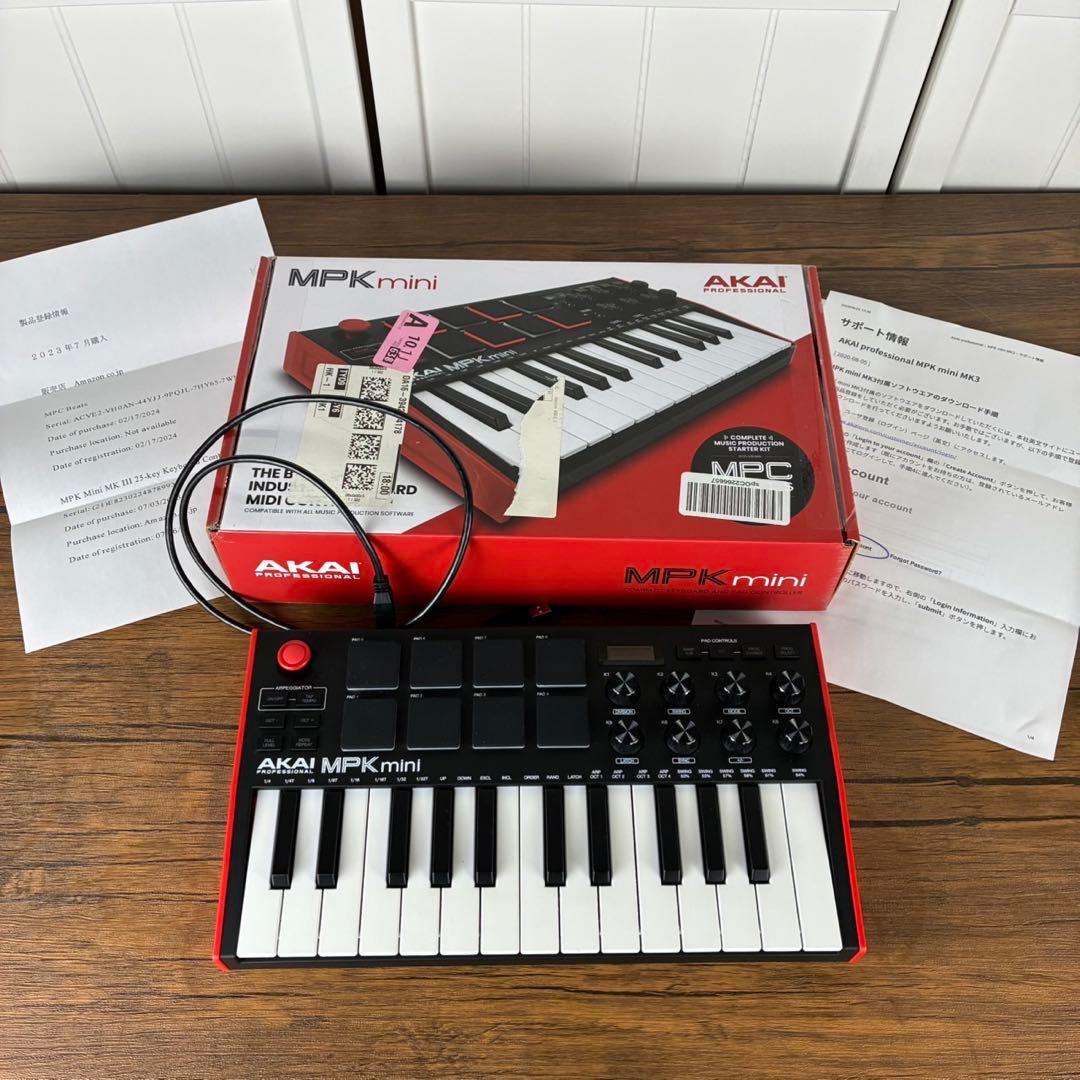 【美品】AKAI MPK mini MIDIキーボード