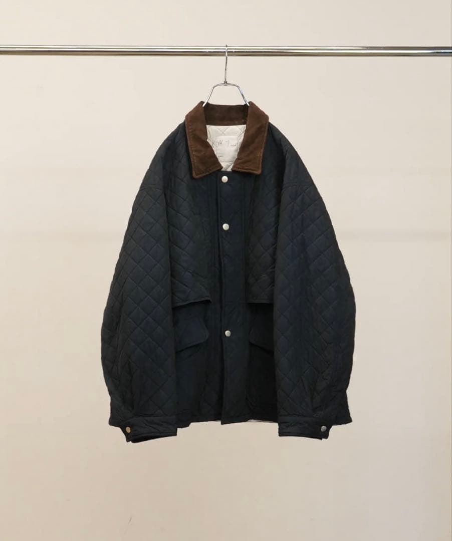 ancellm ナイロンキルティングジャケット ネイビー　　　サイズ1