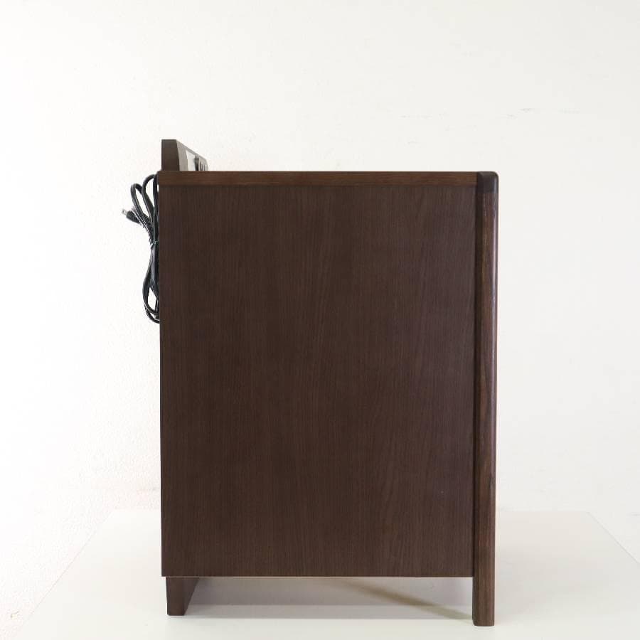 カリモク家具 ナイトテーブル AU8450MK オーク材 コンセント付き 4