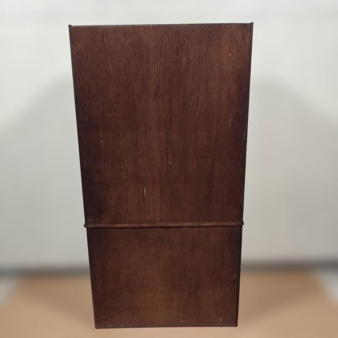 昭和レトロ 木製 木戸食器棚 アンティーク 飾り棚 カップボード キャビネット