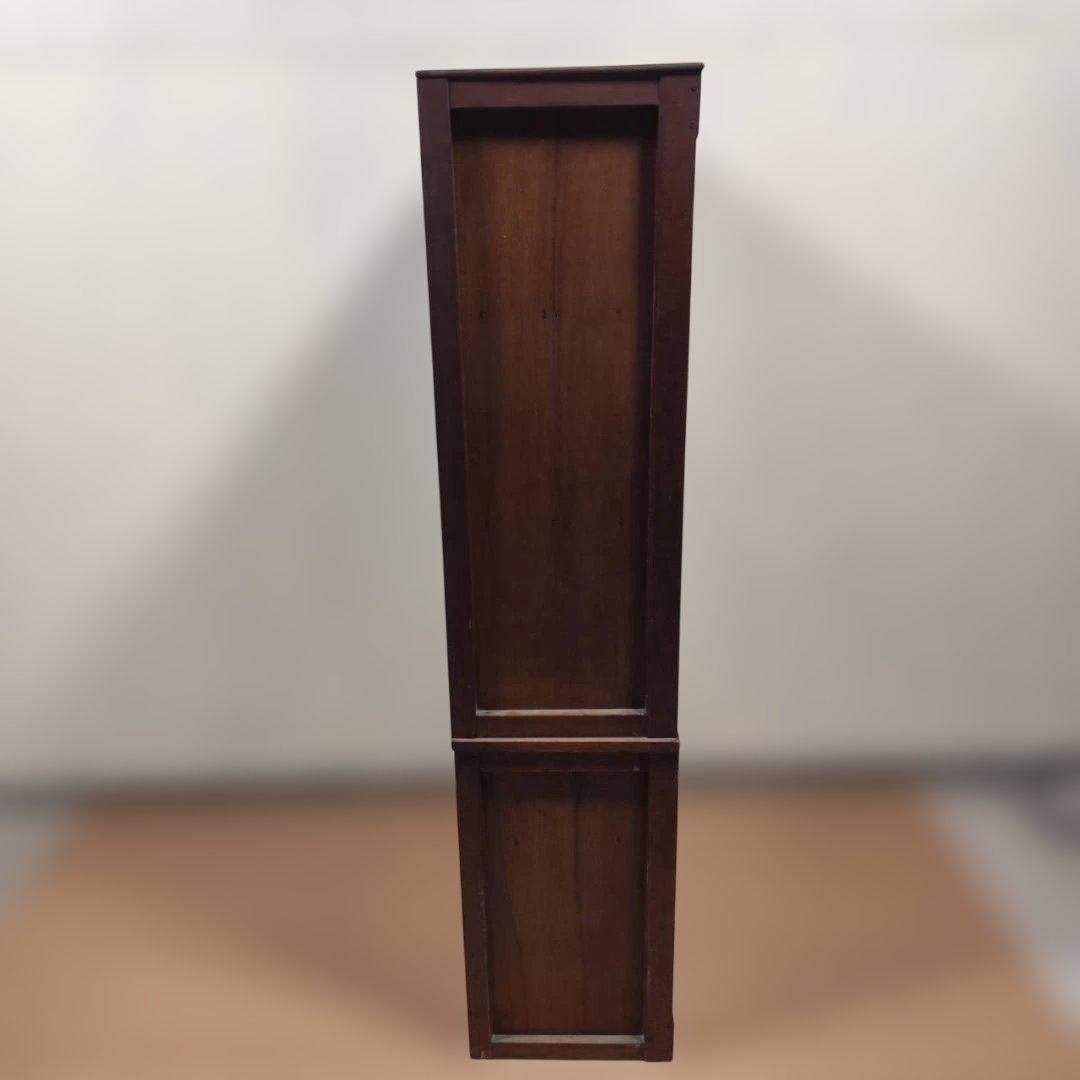 昭和レトロ 木製 木戸食器棚 アンティーク 飾り棚 カップボード キャビネット