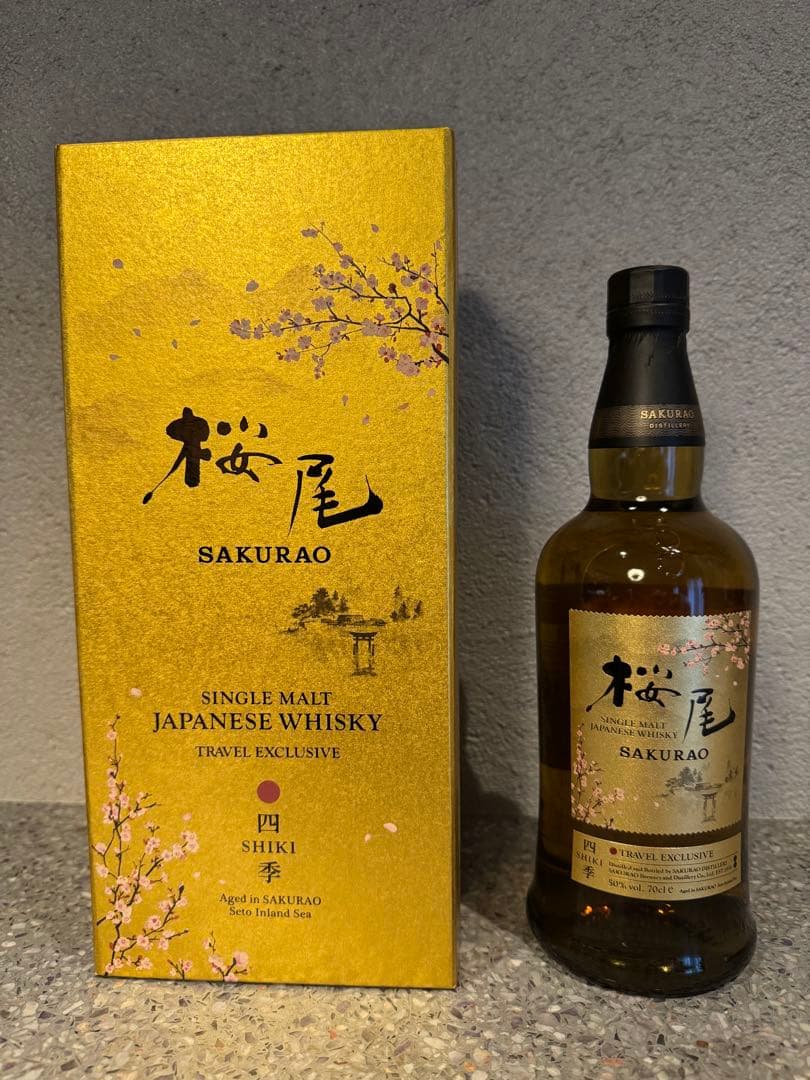 桜尾　ウイスキー　四季　免税店限定