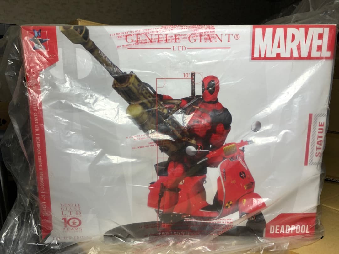 え*び様 【ジャンク】 デッドプール オン ベスパ スタチュー / 正規品