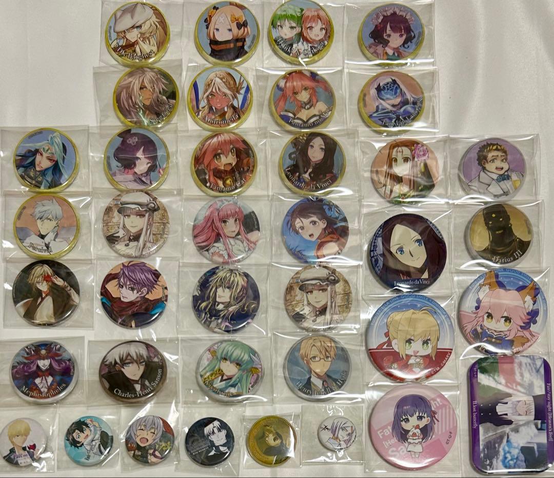 FGO Fate 缶バッジ まとめ売り 38個 FES 霊基召喚缶バッジ