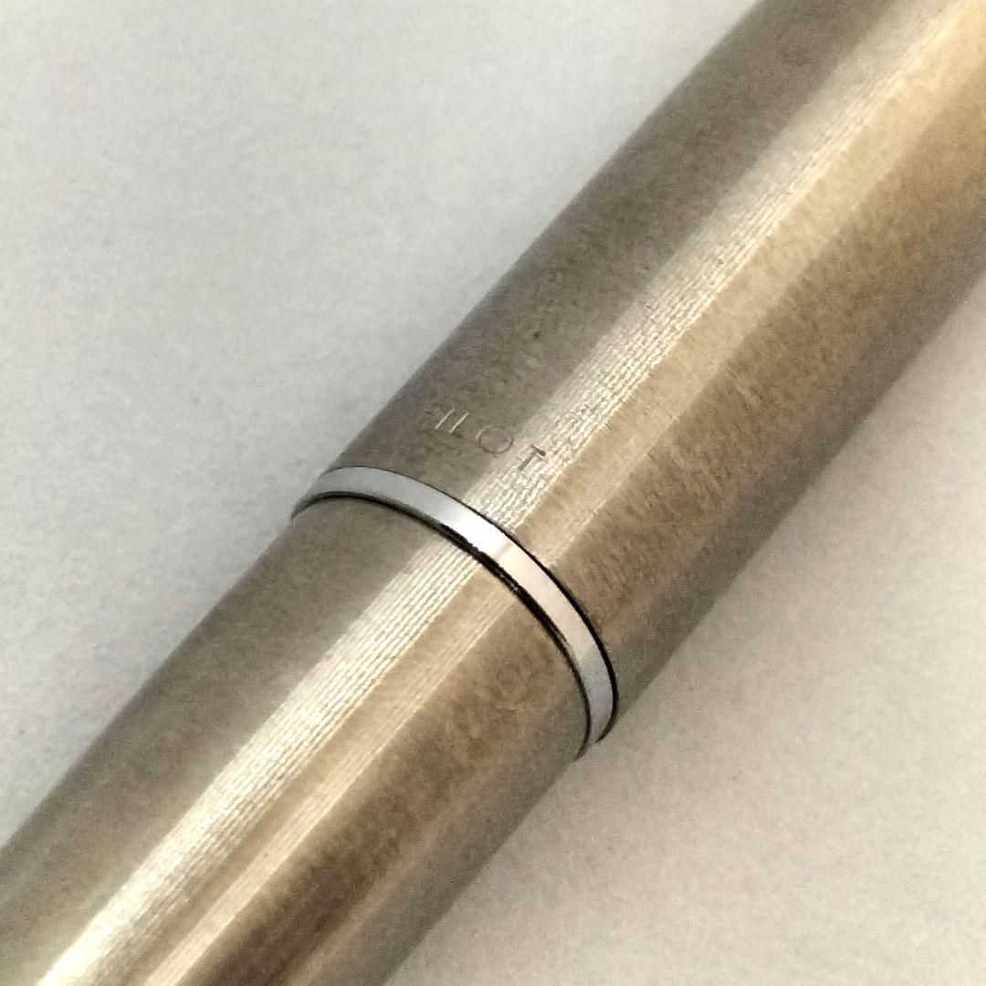 パイロット ミュー 万年筆 PILOT シルバー ステンレス ショート軸 廃番