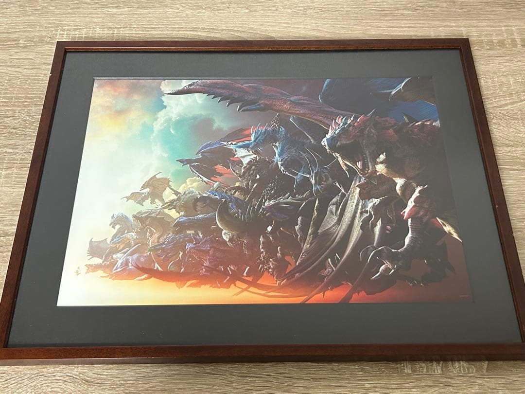 モンスターハンター　20周年額装アート　モンスターエディション