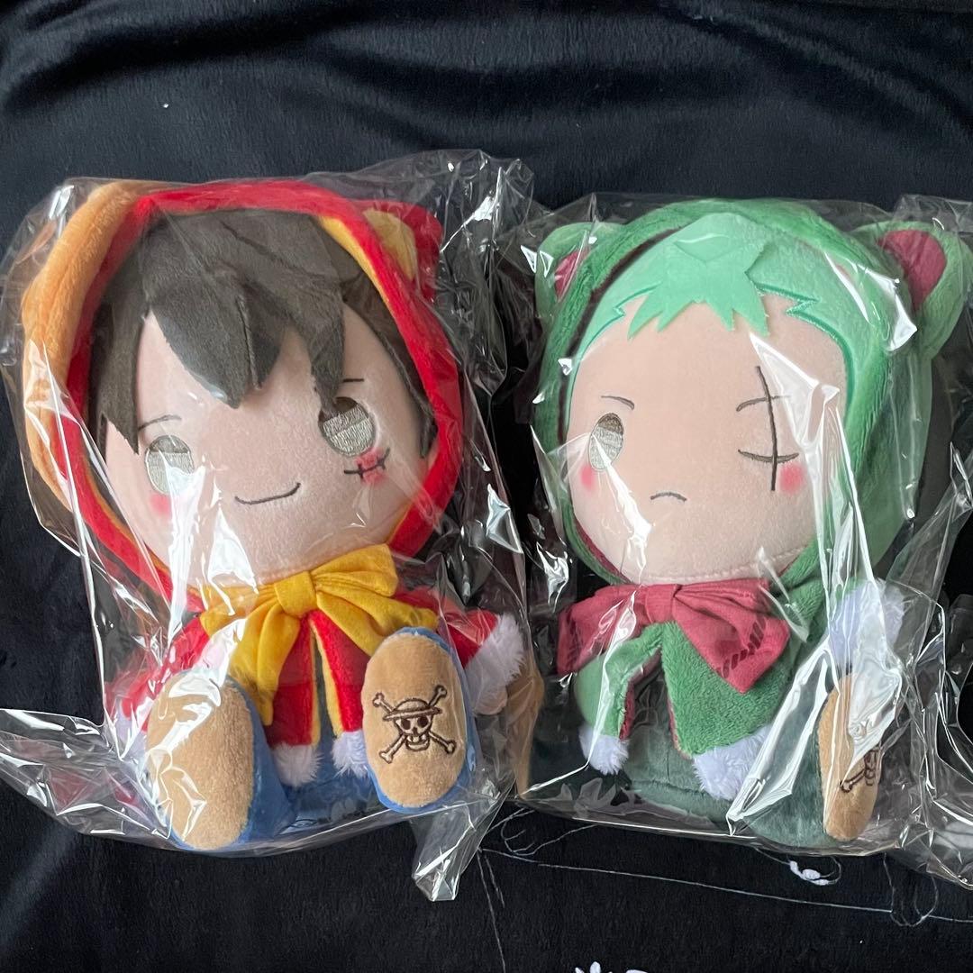 【匿名配送】ONE PIECE けもポンぬいぐるみ ルフィ ゾロ セット