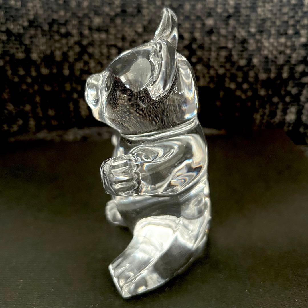 Daum France ドーム　クリスタル　フィギュリン　クリスタル置物　熊置物