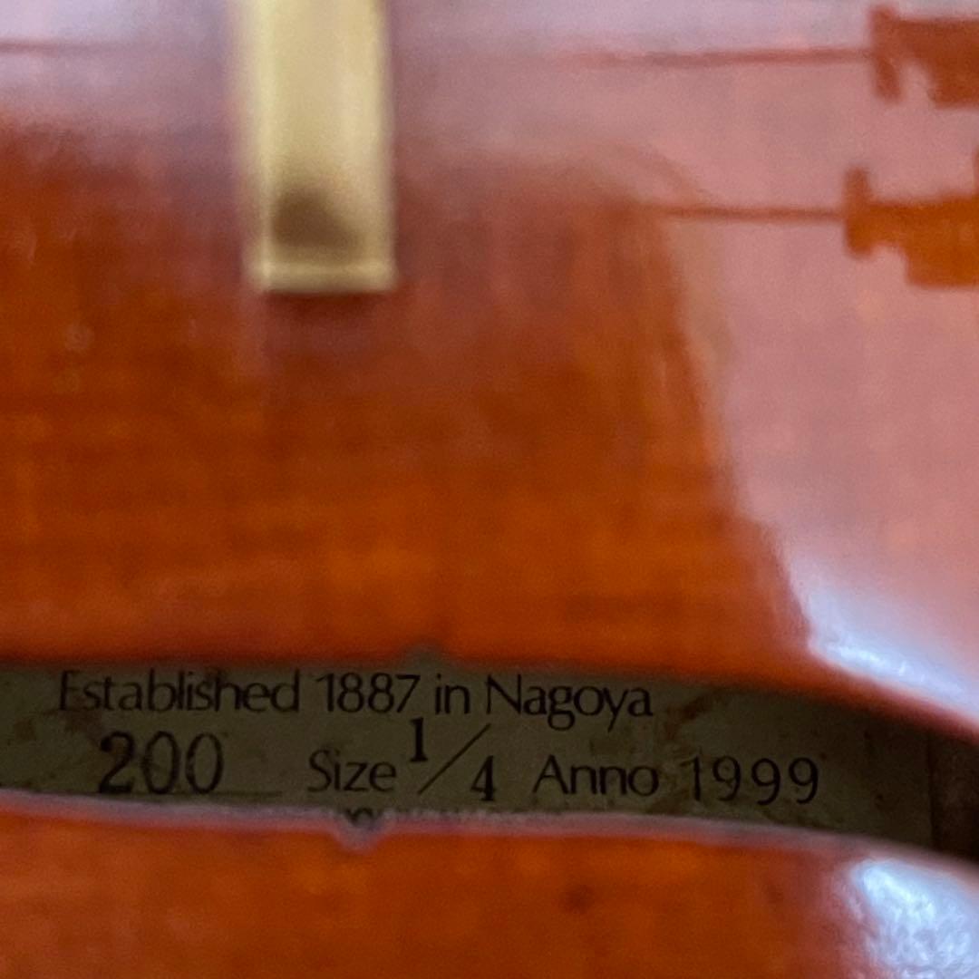 SUZUKI スズキ バイオリン No.200 1/4 1999年製