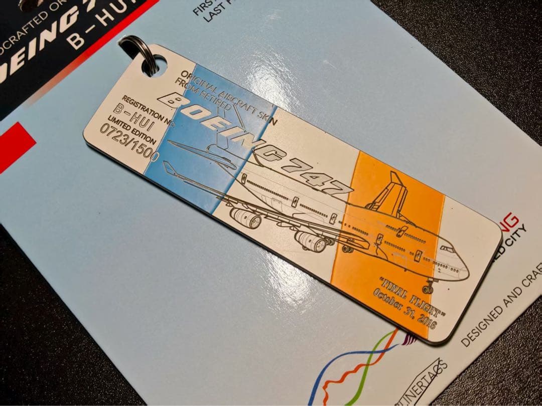 CX Cathay Pacific B747-400 B-HUI リボン3色