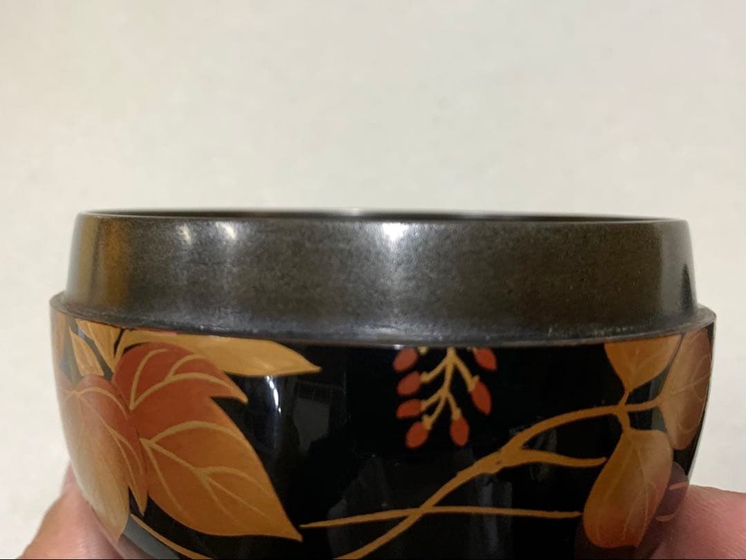 漆芸師 夏目有彦 内銀 秋草蒔絵 平棗 棗 茶器 茶道具