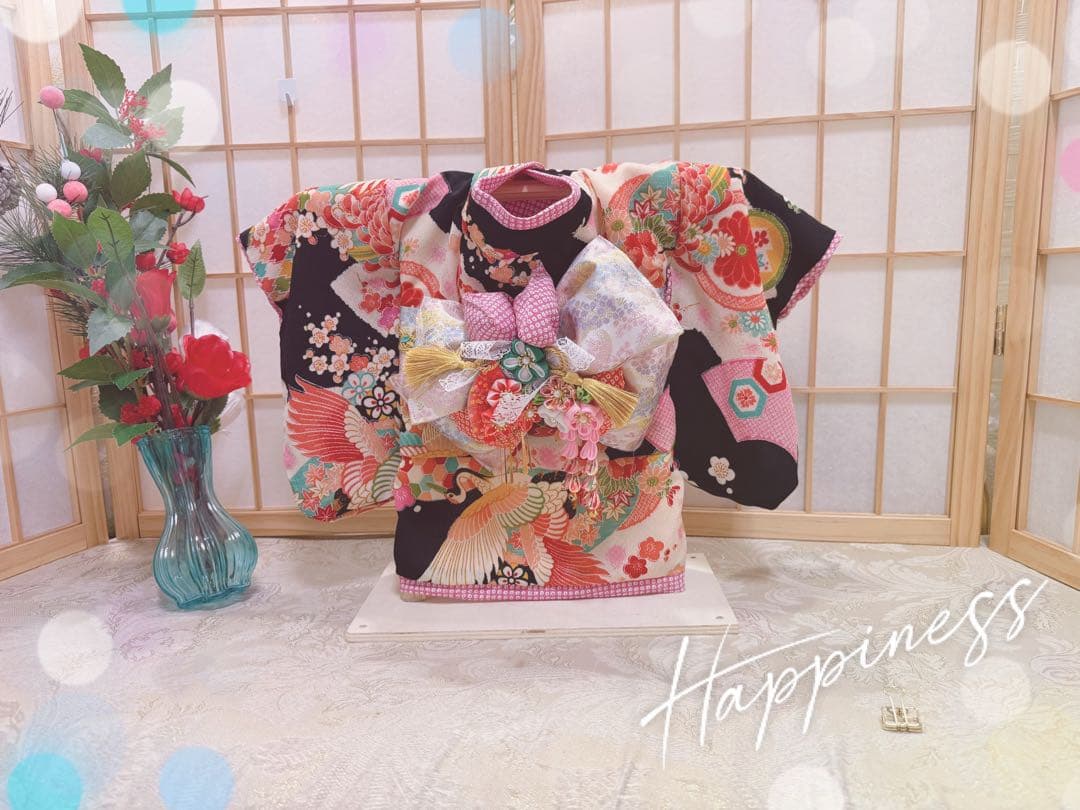 B455.pon2pan2☆犬オーダーお着物☆犬お着物☆犬お引き摺りお着物