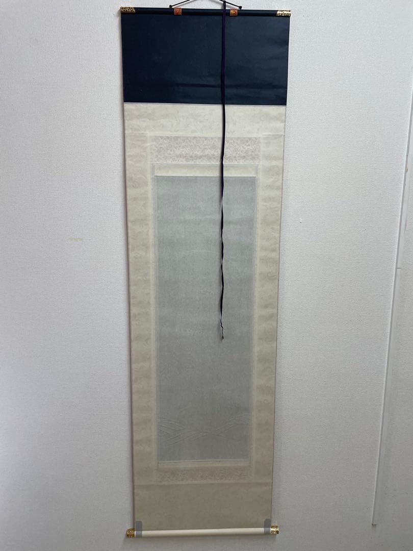 西陣織観音菩薩 掛軸 金色螺鈿加工　美品