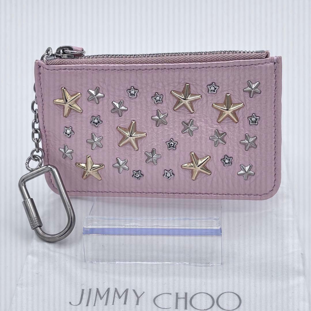 ✨超美品✨ JIMMY CHOO スター スタッズ ケース キーリング付