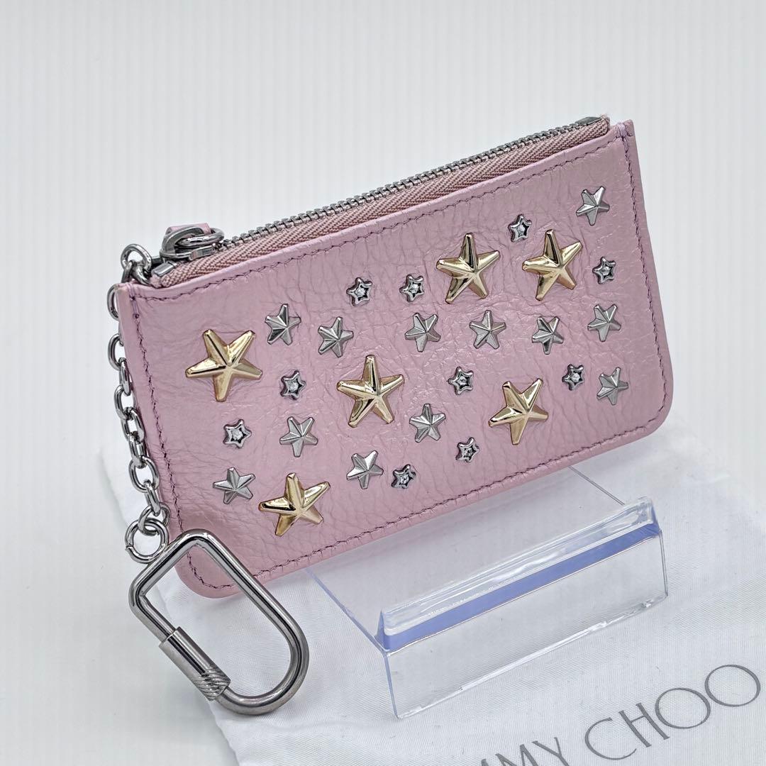 ✨超美品✨ JIMMY CHOO スター スタッズ ケース キーリング付