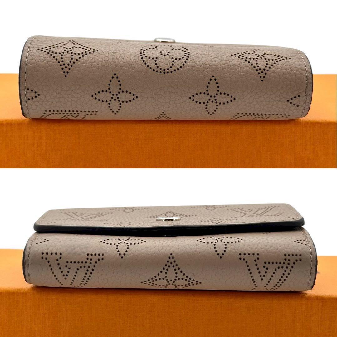 ルイヴィトン　マヒナ　ポルトフォイユ　イリス　コンパクト　ガレ　ベージュ　LV