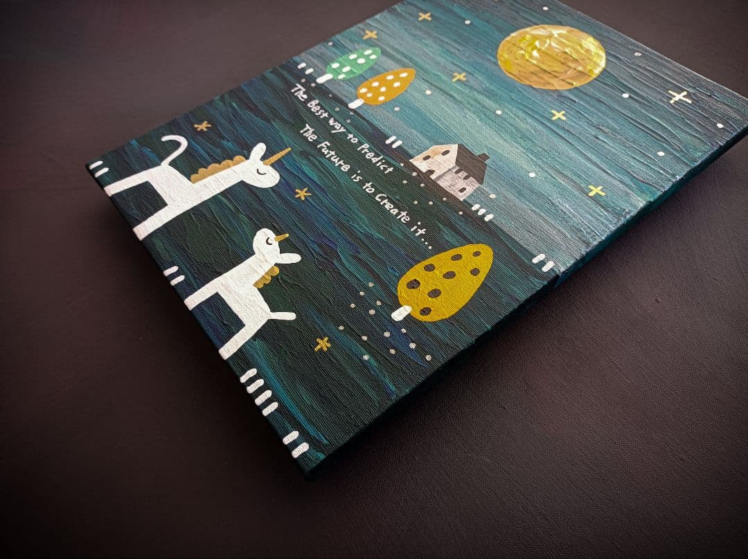 ✿月野乃亜 新年限定 Unique作品 F4／333×242mm 現代アート