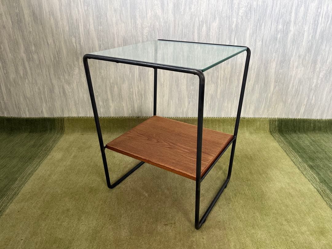 a.depeche サイドテーブル ガラス天板