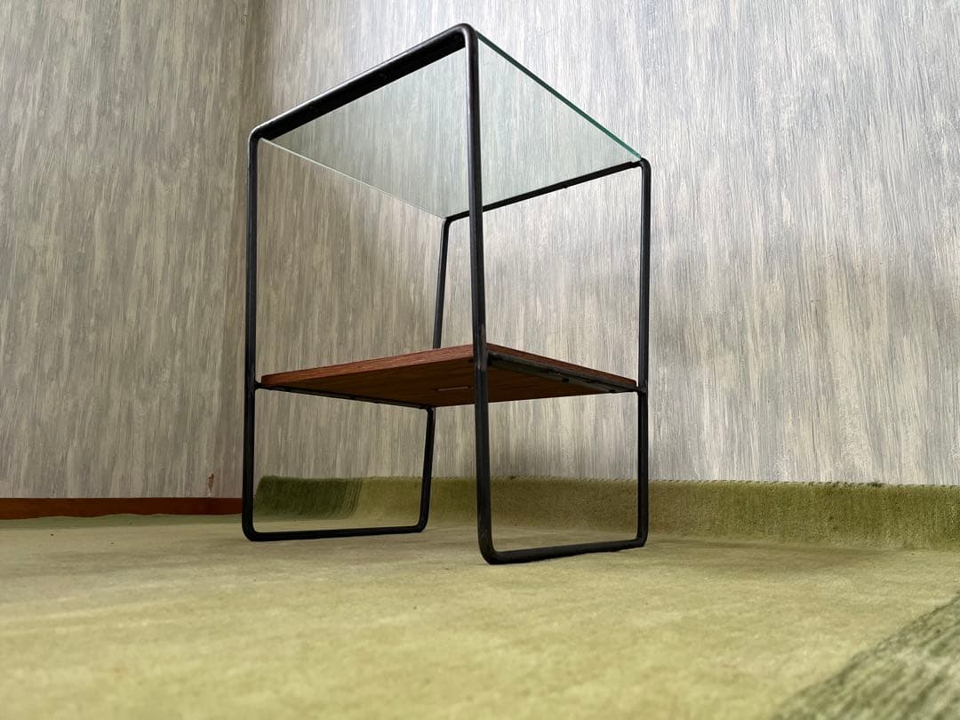 a.depeche サイドテーブル ガラス天板