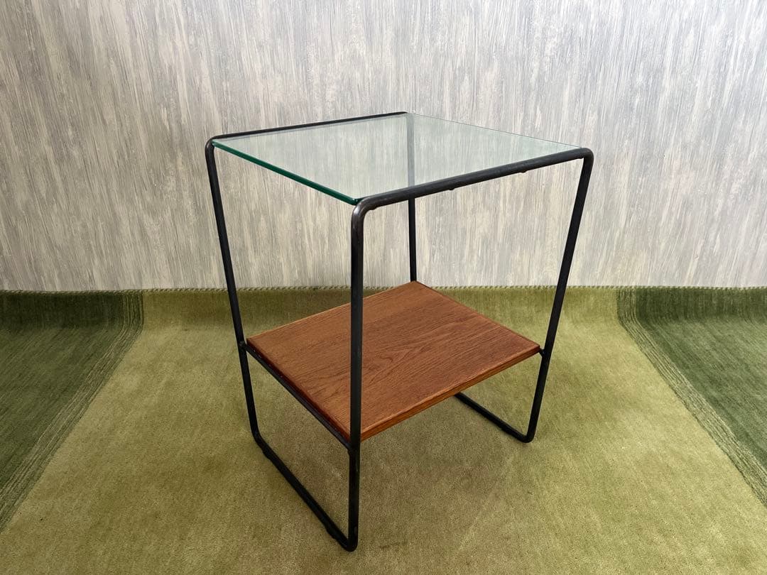 a.depeche サイドテーブル ガラス天板