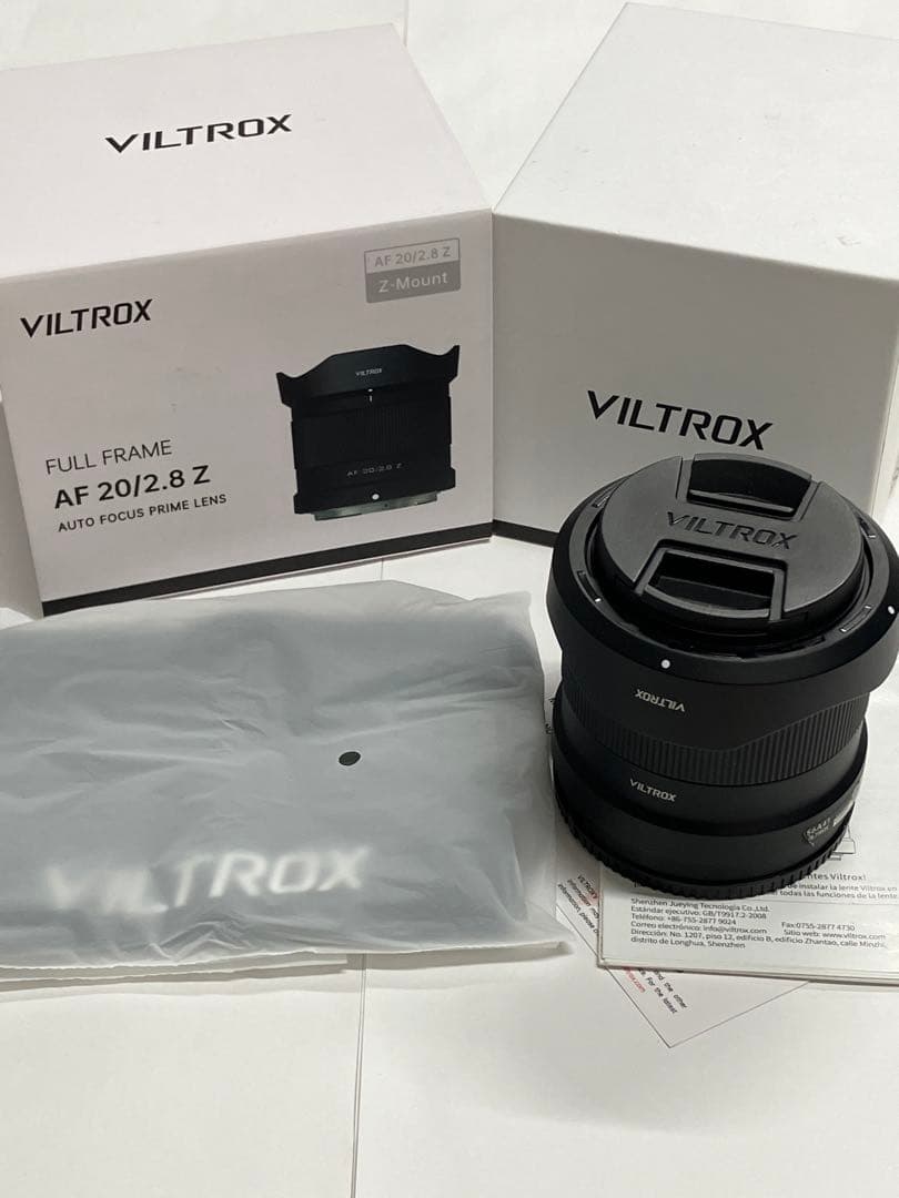 【超美品】viltrox 20mm F2.8 Zマウント