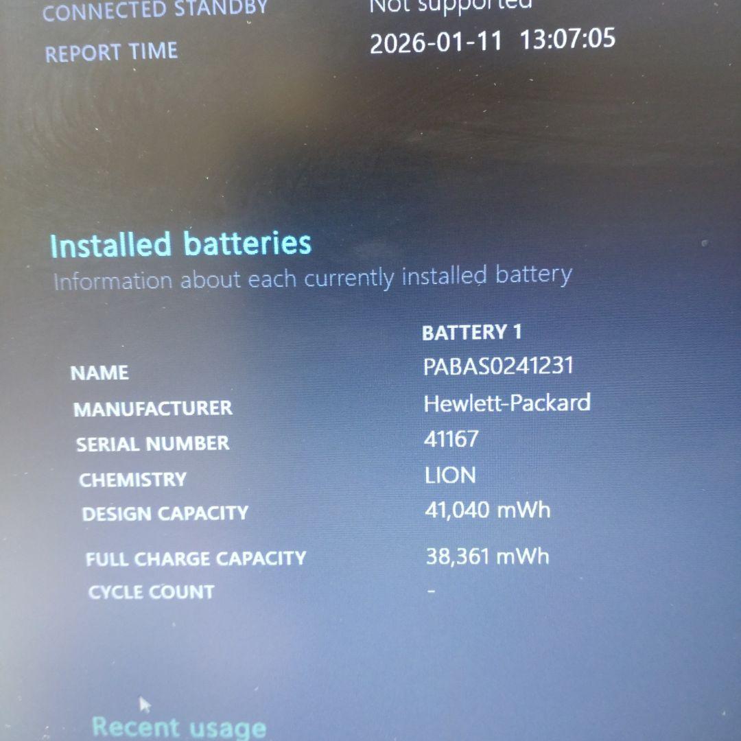 HP ノートPC (250 G7) 本体 電源ケーブル付き