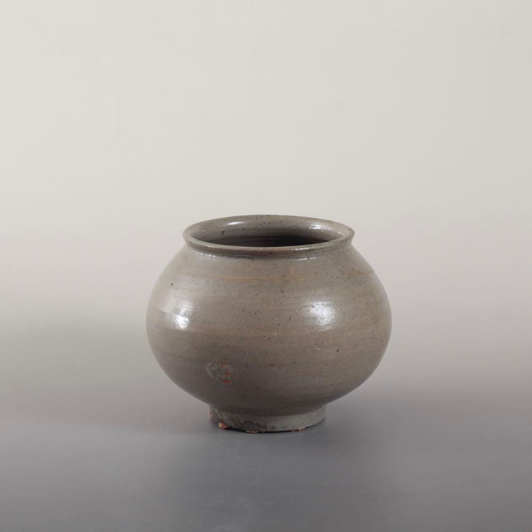 李朝 前期 堅手 壺 朝鮮美術 古美術 古道具 アンティーク