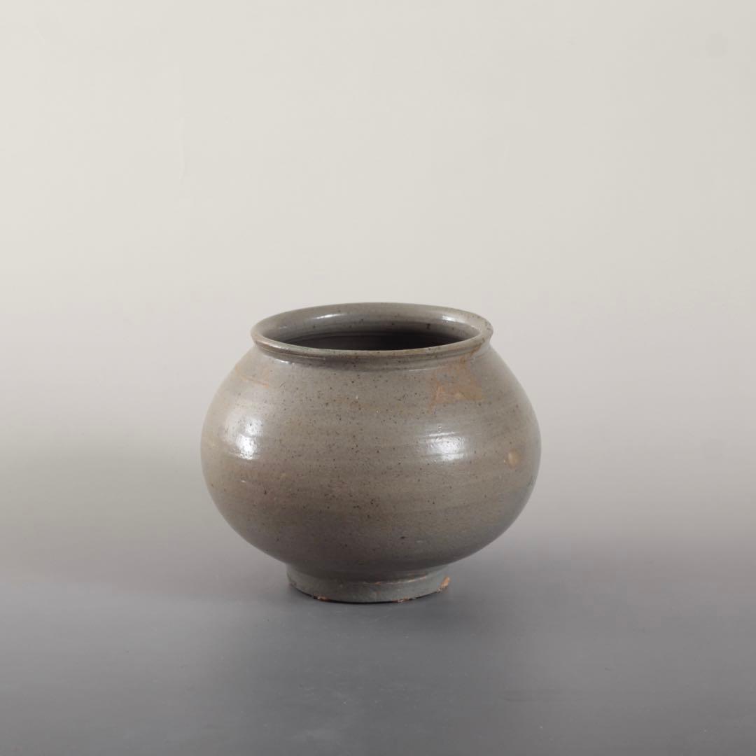 李朝 前期 堅手 壺 朝鮮美術 古美術 古道具 アンティーク