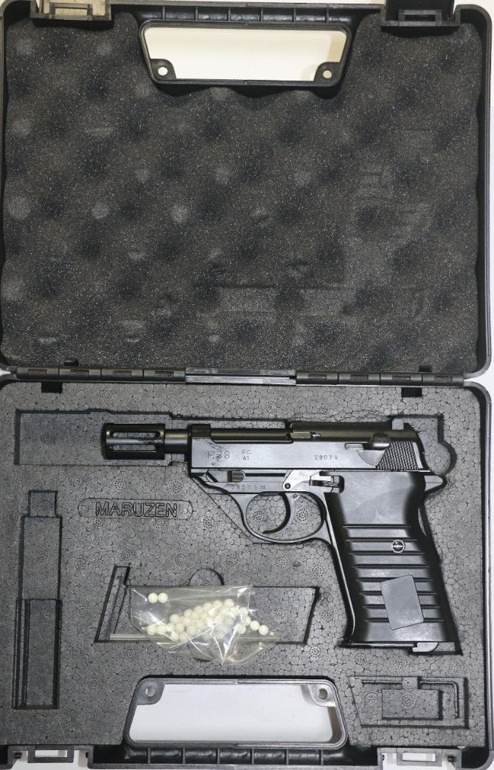 超貴重マルゼン製　ＨＷ樹脂ガスガン　ワルサーＰ３８アンクルタイプ　JASG合法品