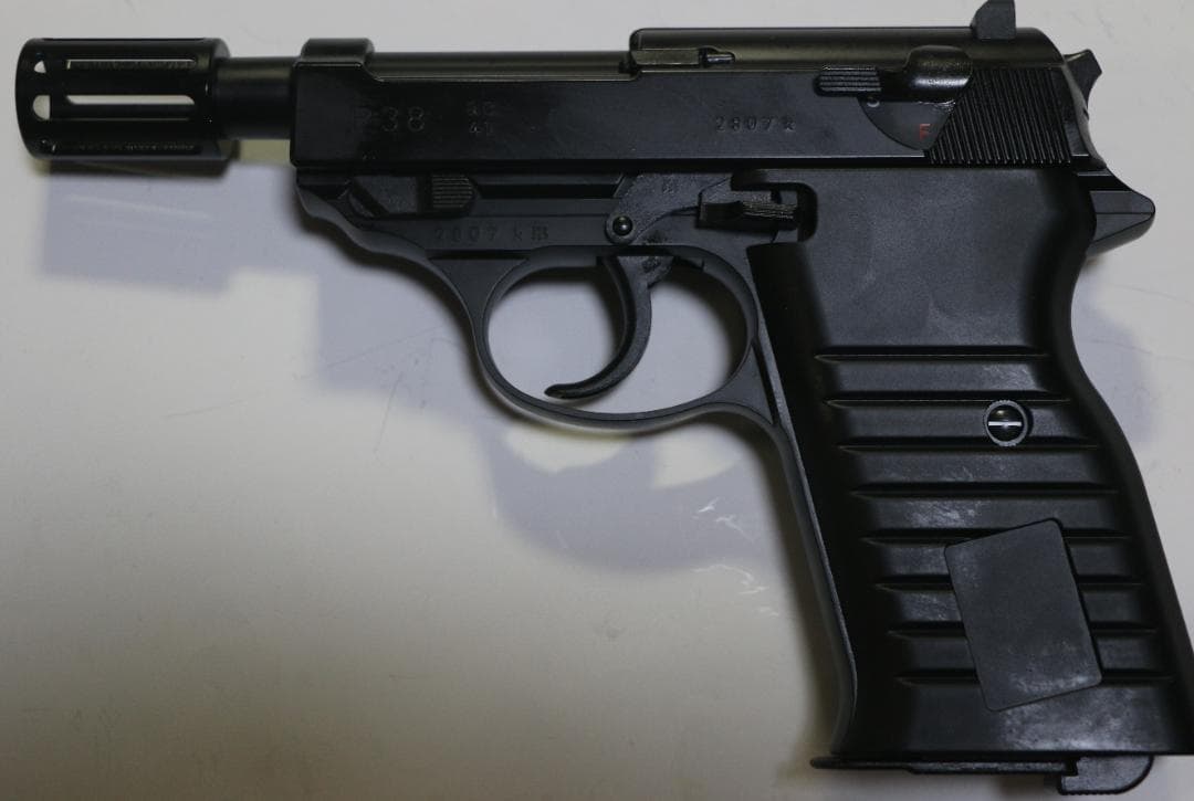 超貴重マルゼン製　ＨＷ樹脂ガスガン　ワルサーＰ３８アンクルタイプ　JASG合法品