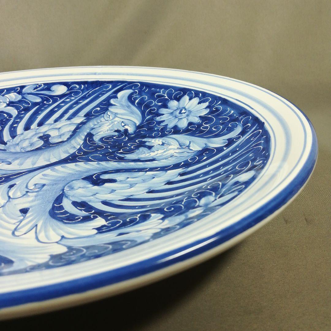 イタリア陶器　デルタ焼　飾り皿　プレート　MANCINELIA