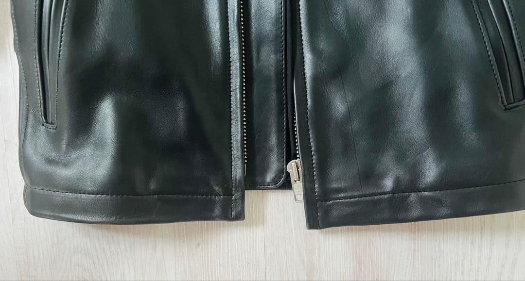 Freedom フリーダム シングルライダースジャケット 牛革 36