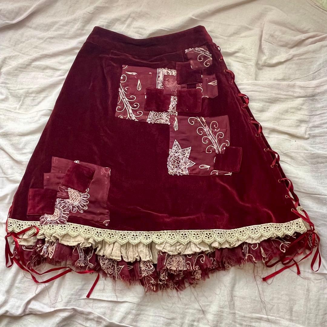 h.NAOTO hB.Roots　レースアップスカート