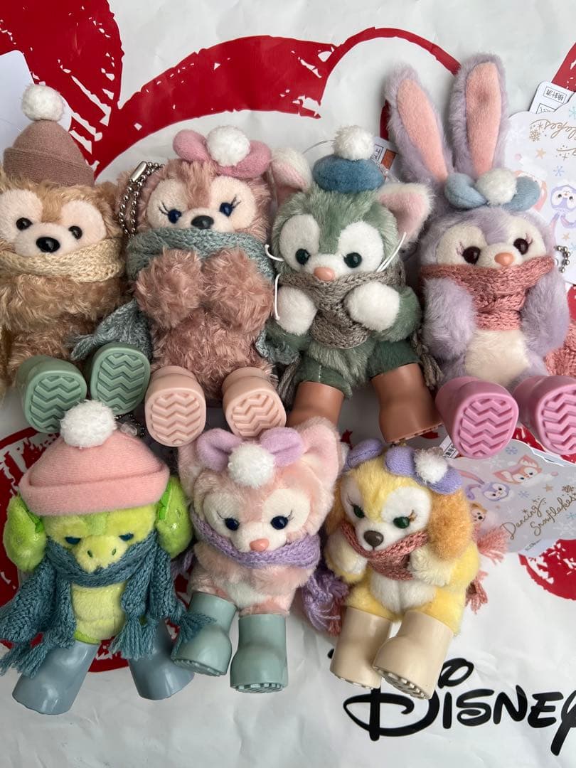 ディズニー　ダンシングスノーフレークス　ぬいぐるみチャーム　ぬいちゃ
