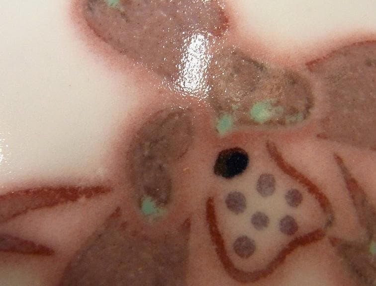 芸術院会員　河合誓徳　紅蘭花文壷　M16