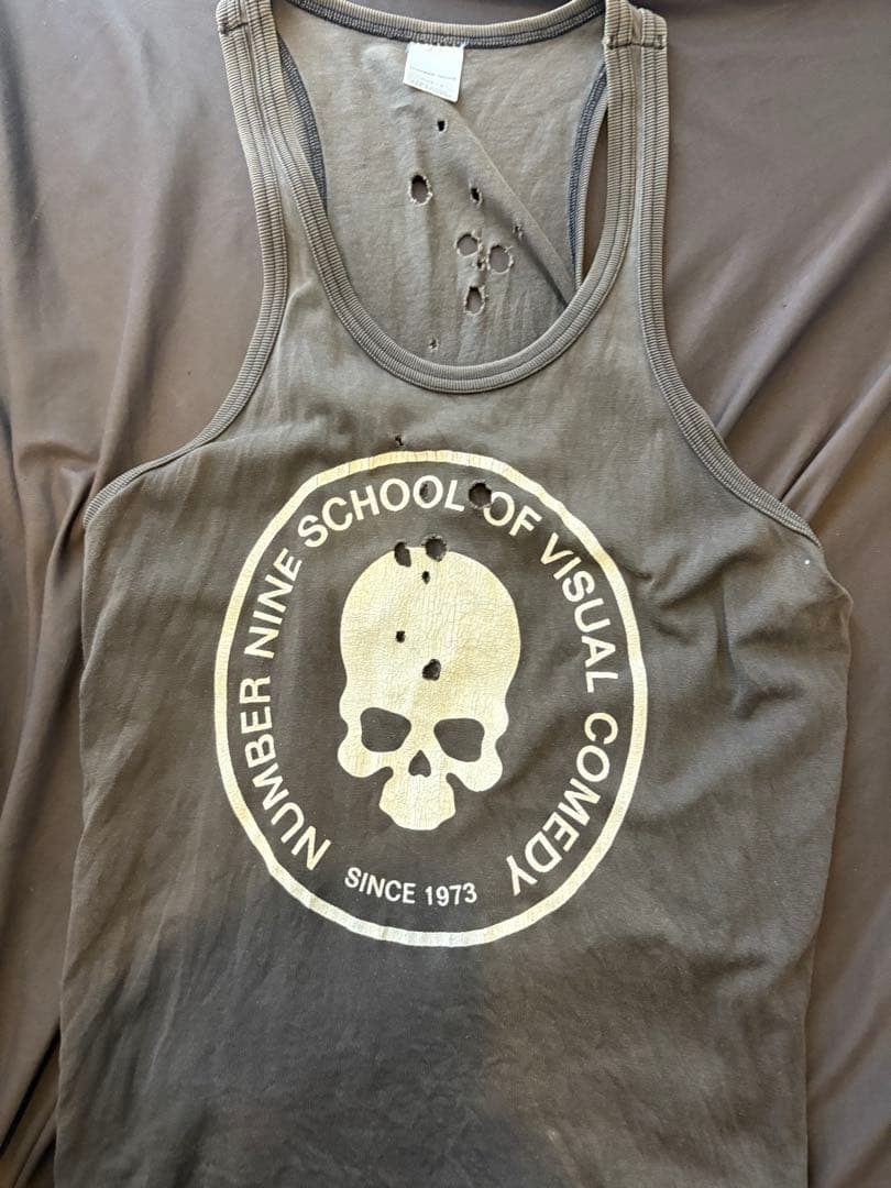 NUMBER (N)INE スカルプリント タンクトップ サイズ2