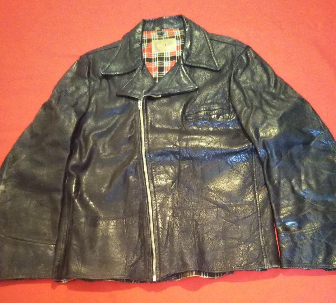 時間限定即決 70s ヴィンテージ horsehide シングルライダース172