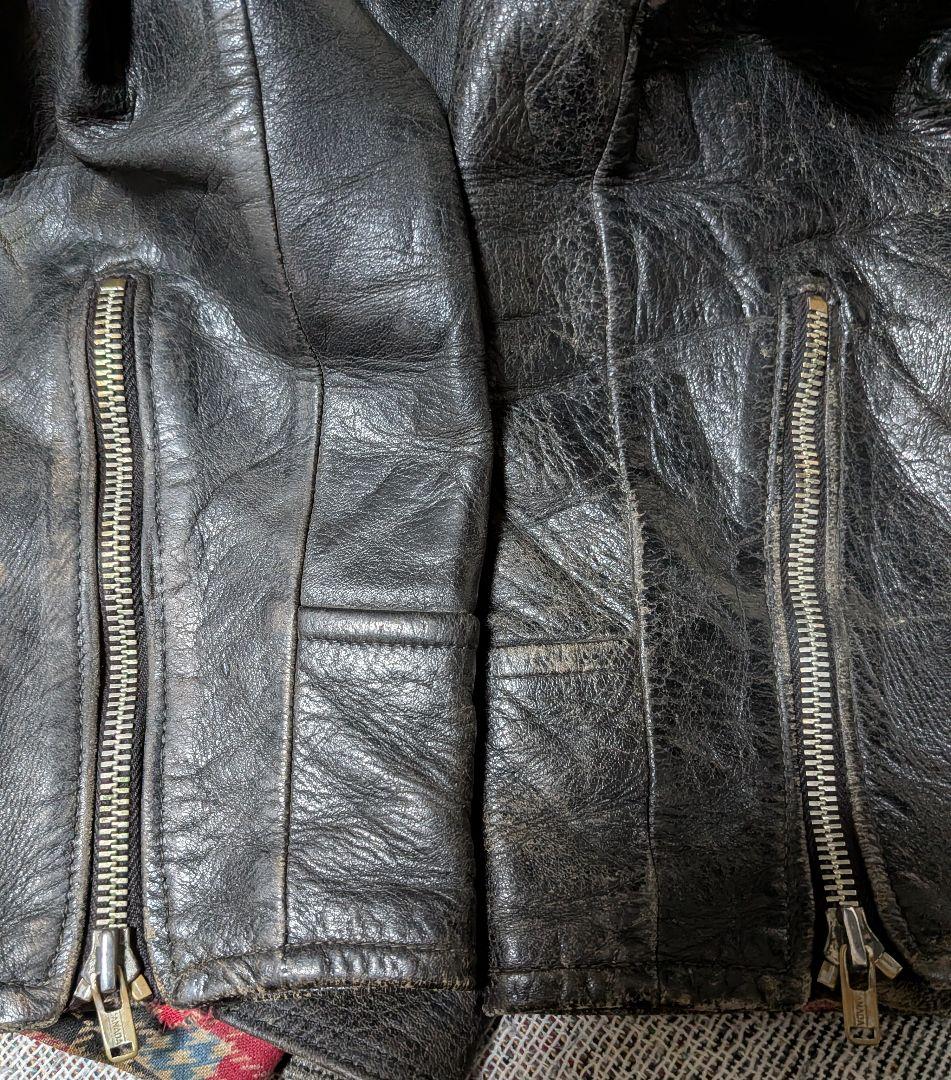 時間限定即決 70s ヴィンテージ horsehide シングルライダース172