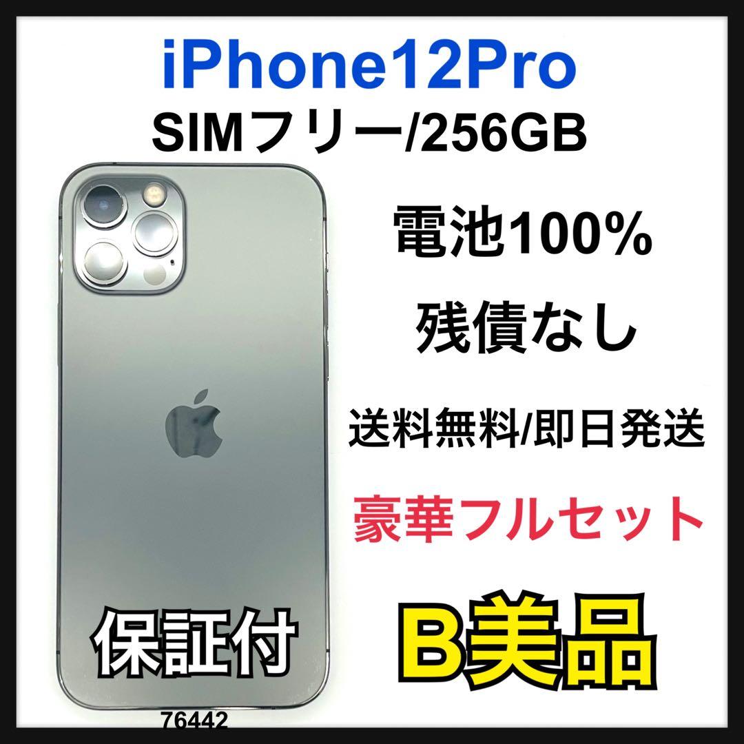 B 100% iPhone 12 Pro 256 GB SIMフリー 本体