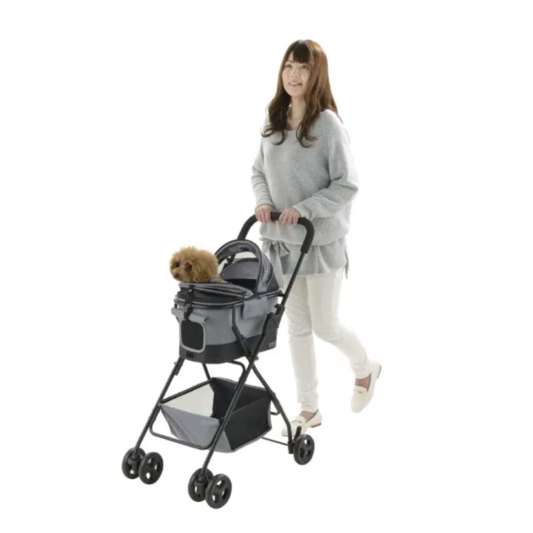 リッチェル　Richell ペットカート ミニモ　 グレー