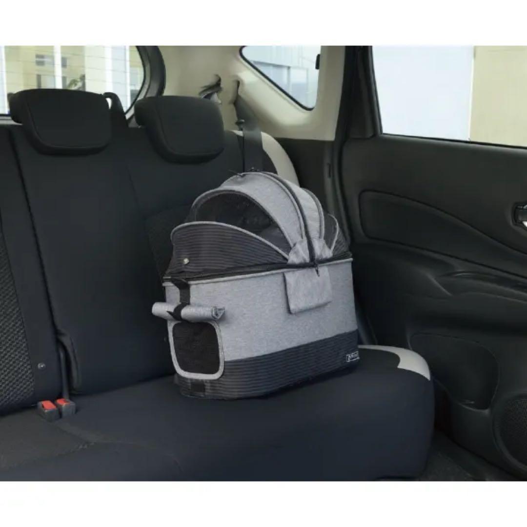 リッチェル　Richell ペットカート ミニモ　 グレー