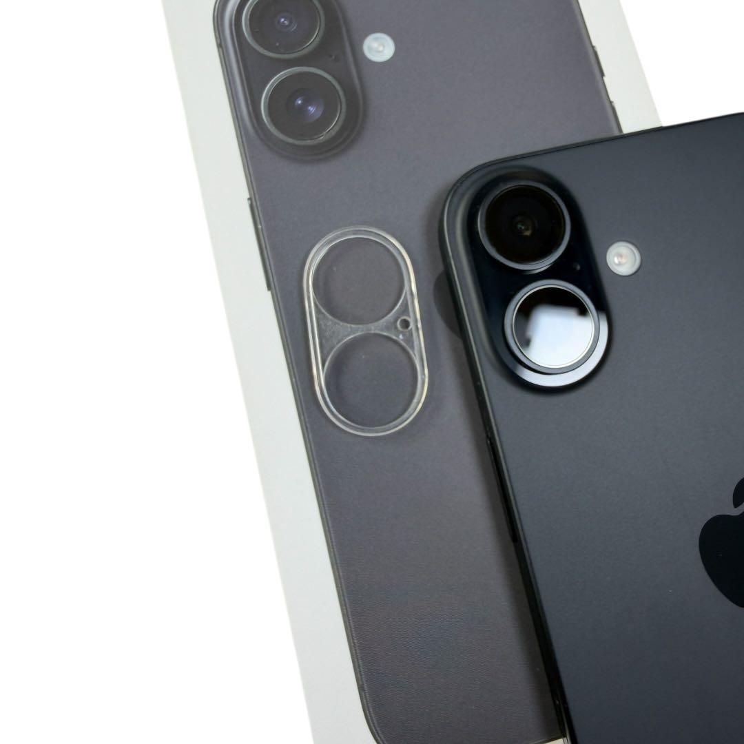 【美品】iPhone16 ブラック128GB SIMフリー 電池96% 延長保証