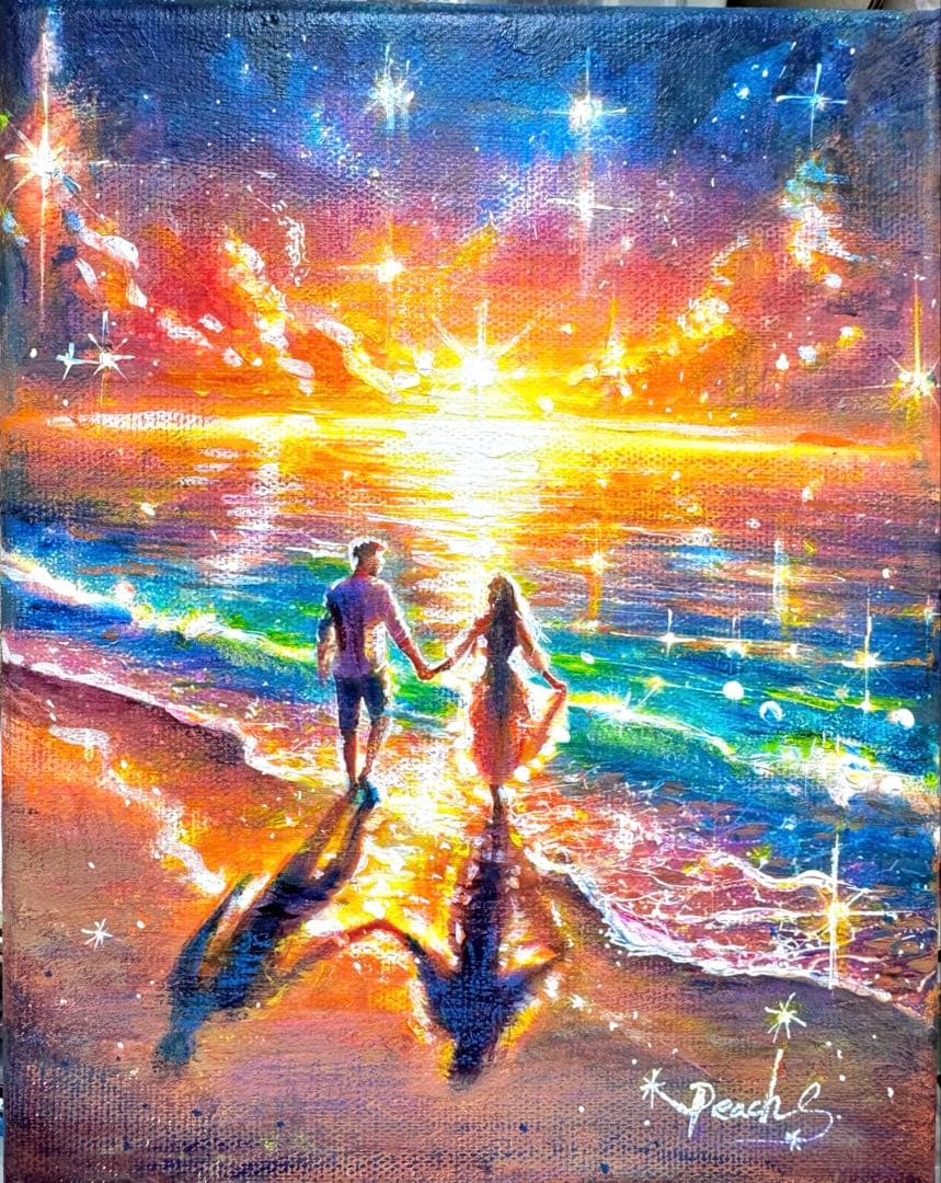 ○永遠星の浜辺　　　絵画原画