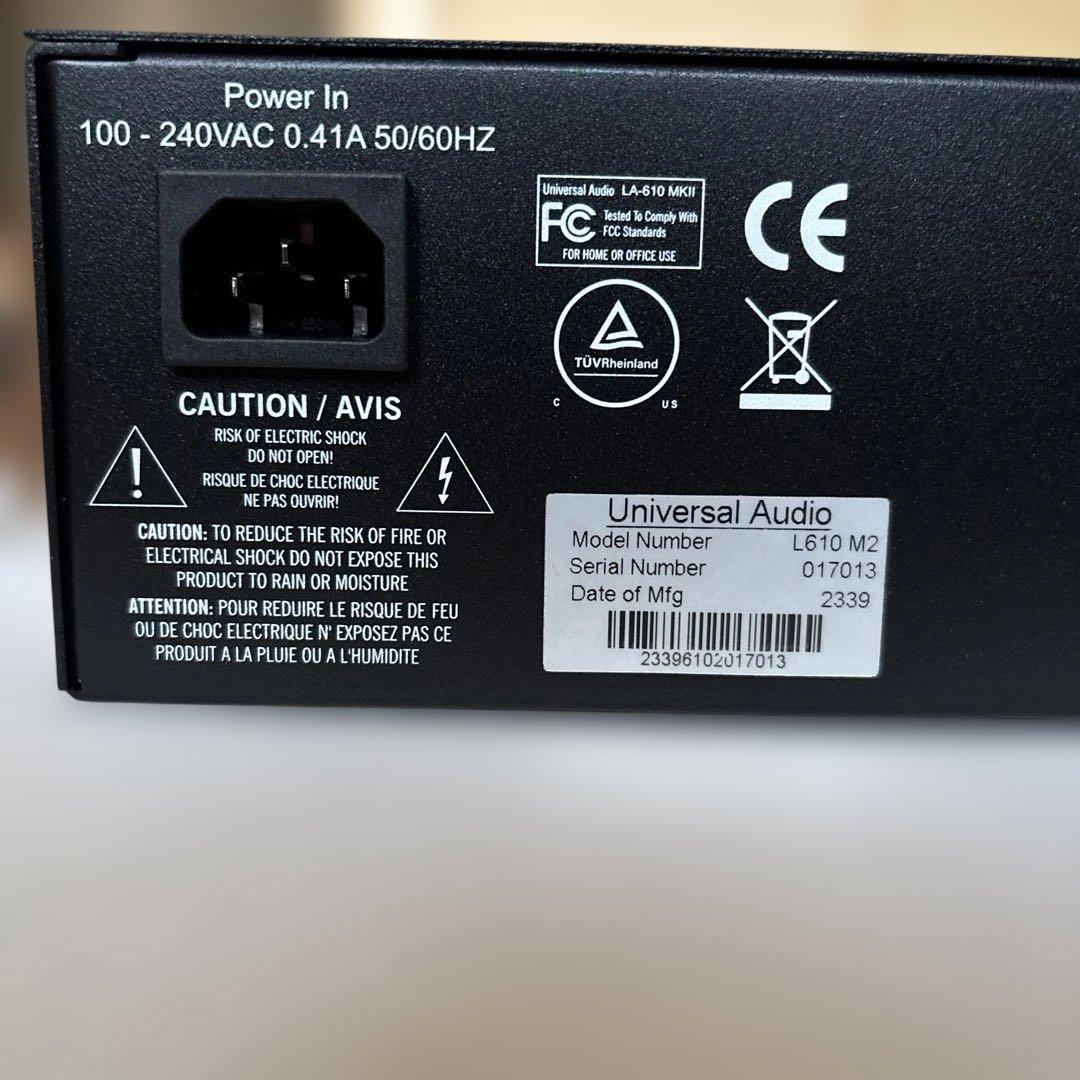 Universal Audio LA-610 MKII 動作良好