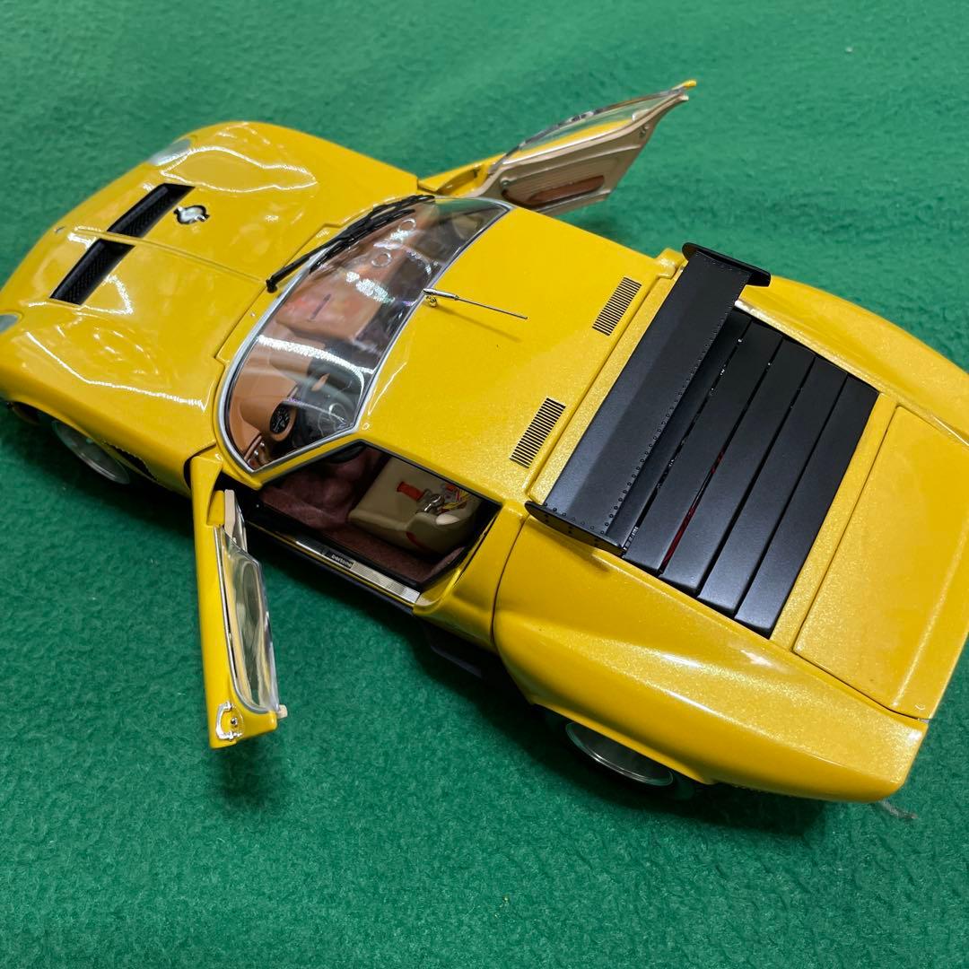 【1/18 ミニカー】京商　ランボルギーニ・ミウラ　SVR イエロー