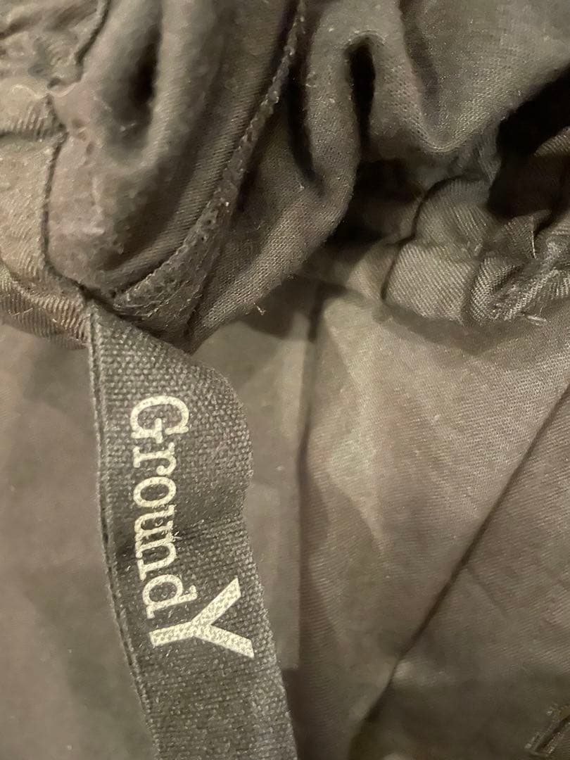 ground y ラップパンツ ウールギャバジン