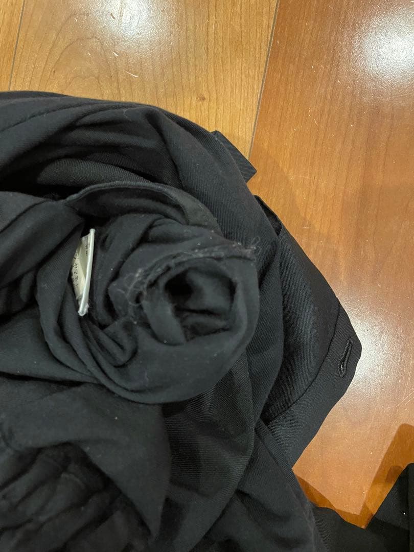 ground y ラップパンツ ウールギャバジン