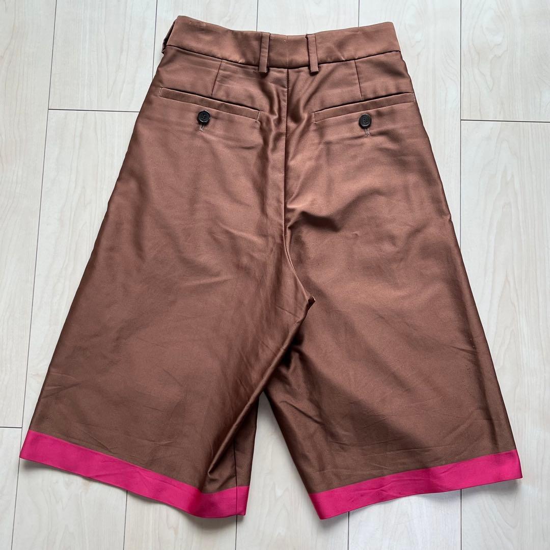 ドリスヴァンノッテン クロップドパンツ ハーフパンツ シルクポリエステル 34