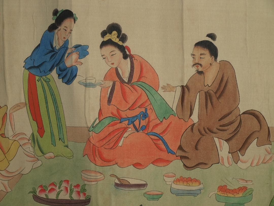 中国明時代の掛軸　黄道周作 激安骨董品　肉筆保証　保管品 BD432A11-6