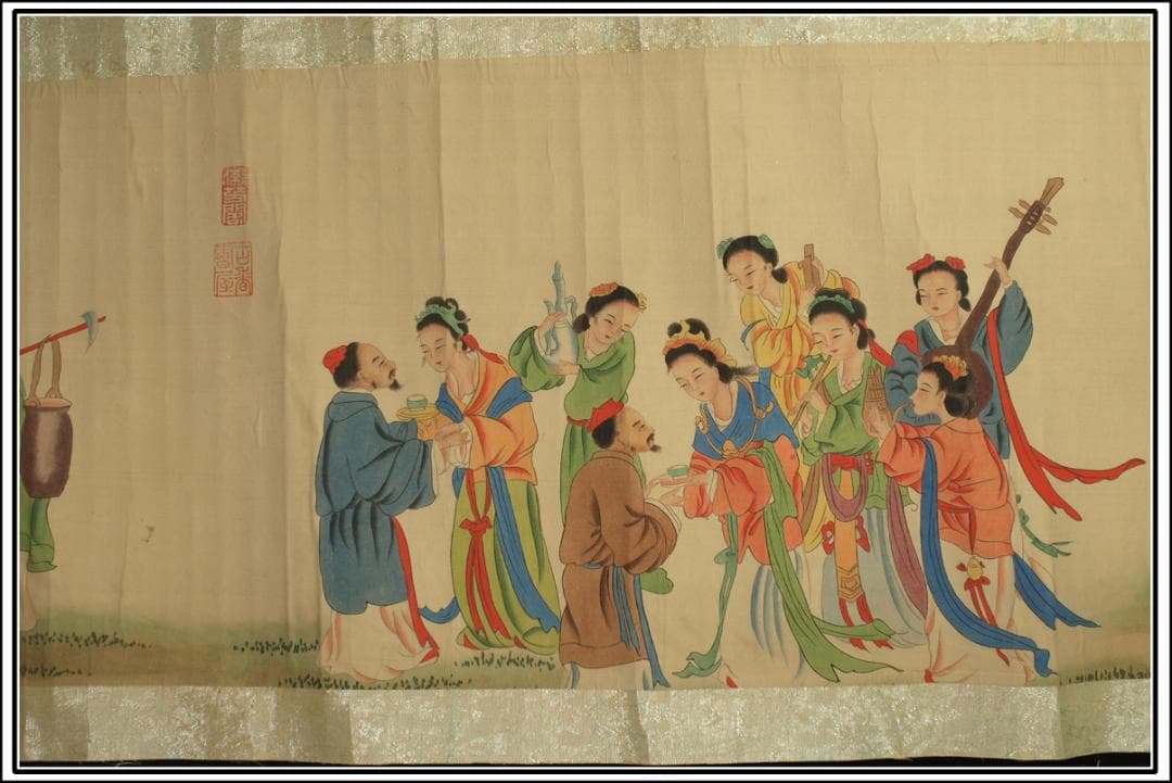 中国明時代の掛軸　黄道周作 激安骨董品　肉筆保証　保管品 BD432A11-6